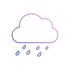Rain  Vector icon