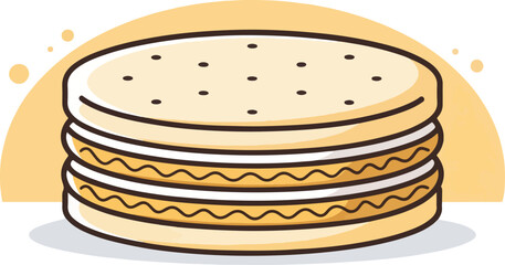 Biscuit icon design, Biscuit Illustration vector design