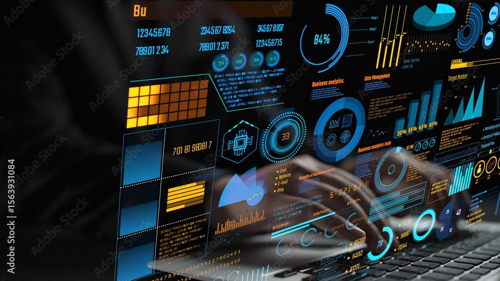 Poster data analytics and big data strategy for real-time analytics, predictive data modeling, business int