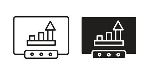 Equity derivatives icon solid style. Flat vector illustration.
