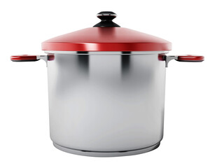 Cooking pot isolated on transparent background. 3D illustration