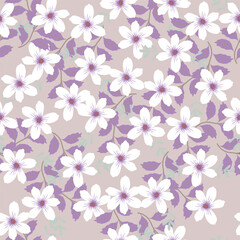 Hand drawn colourful florals Seamless pattern. Abstract Florals pattern. Colourful background. Designed for paper, cover, fabric, decor, wall paper and etc.