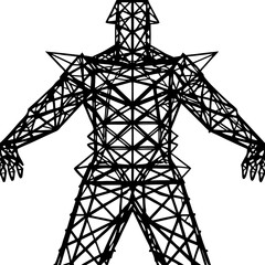 Wireframe Figure Art Guide