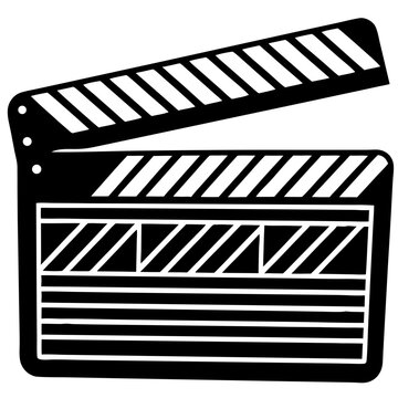 Classic Movie Clapboard Illustration