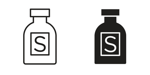Solvent icon solid style. Flat vector illustration.