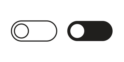 Switch icon solid style. Flat vector illustration.