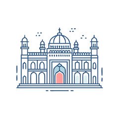 vector illustration of the cathedral of saint peter and paul
