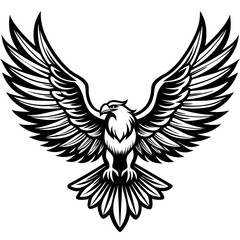 Obraz premium vector illustration of an eagle