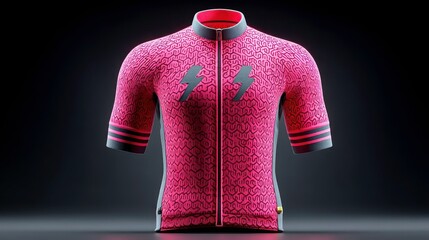 Stylish cycling jersey with unique design. Perfect for athletes and cycling enthusiasts looking for comfort.