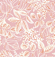 Abstract art nature background vector. Modern shape line art wallpaper. Boho foliage botanical tropical leaves and floral pattern design for summer sale banner , wall art, prints and fabrics.