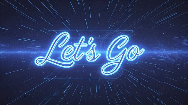 High-Energy 4K Typography Animation &ndash; &ldquo;Let&rsquo;s Go&rdquo; in Motion, Great for Project Launches and Business Intros

