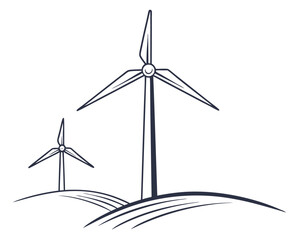 Wind Turbines Generating Clean Energy For Sustainable Power Solutions