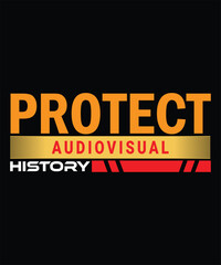 Protect cultural history message design with bold typography for awareness and pride