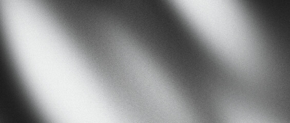 Black white grainy background, with dark gradient monochrome abstract noise texture backdrop design