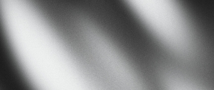 Fototapeta Black white grainy background, with dark gradient monochrome abstract noise texture backdrop design