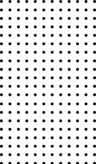 vector illustration of black mesh with big black dots isolated over transparent (white) background