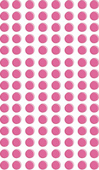vector illustration of mesh with big pink dots / bullets isolated over transparent (white) background