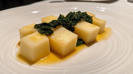 Pizzoccheri della Valtellina, buckwheat pasta, cubed potatoes, Valtellina Casera cheese, savoy cabbage, butter, sage, 45 degree, hearty alpine dish.