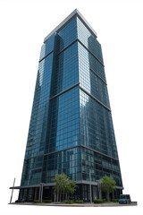Obraz premium Modern skyscraper with glass facade. 