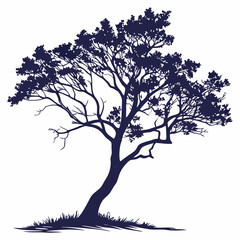 Obraz premium tree silhouette vector