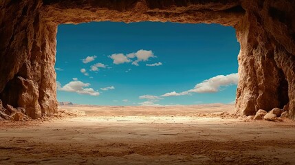 Desert Cave Entrance: A Breathtaking View