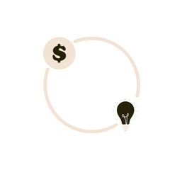 Business and Finance Icon- investment diagram