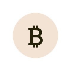 Business and Finance Icon-bitcoin symbol