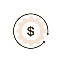 Business and Finance Icon-dollar sign illustration