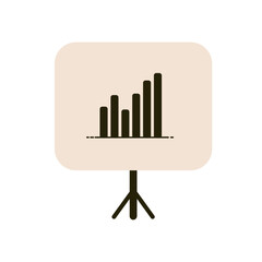 Business and Finance Icon-growth chart presentation icon