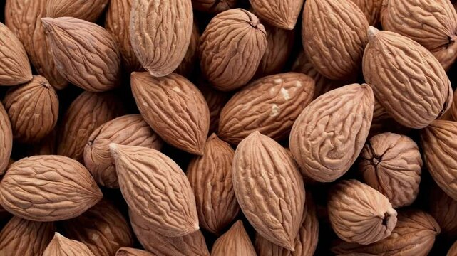 Discovering the beauty of raw almonds in a natural setting