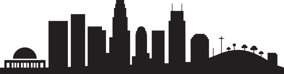 Griffith Dome Cross Hill Buildings Los Angeles USA City Culture Landmark Icon Skyline