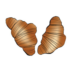 Fresh Croissants from the Oven Vector