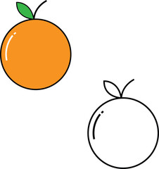 abestract new orange icon design.