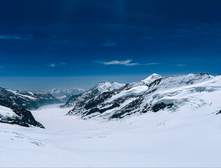 snow covered mountains