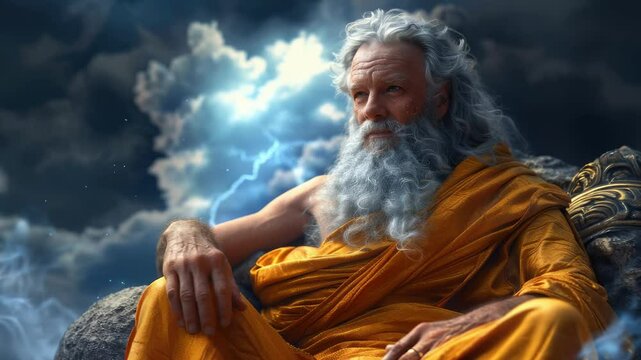 Zeus Olympian myth: thunder ruler, lightning bearer, celestial throne, divine justice, Greek deity, storm domain, Olympus master, heavenly law, Roman Jupiter, ancient legend, sky authority