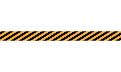 simple black orange danger tape symbol.