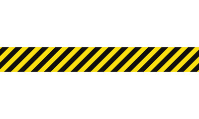simple black yellow danger tape symbol.