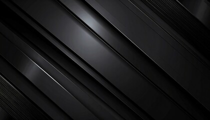 Obraz premium Floating grid dark UI design with deep black base and soft cyan pulses through random