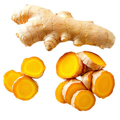 ginger root isolated on transparent background