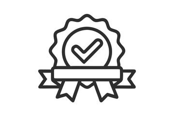 mono line icon trust approval sea concept