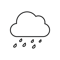 Rain  Vector icon