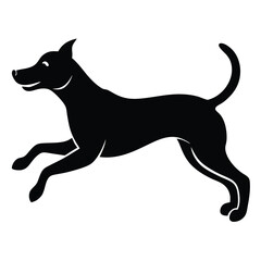 Dynamic Dog Silhouette Captures Energetic Movement and Graceful Form a Stunning Visual Representation of Canine Agility and Vitality