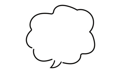 simple black chat box symbol design.