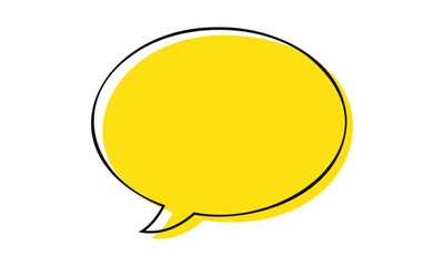 simple chat box symbol design.