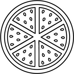 여름 과일 디저트 오렌지 주황색 과일 상큼한 과일 일러스트