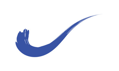 Analog touch material. The texture of the brush is beautiful. Wave pattern . Vector Illustration . 