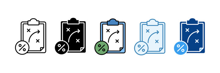 Tax Strategy  Icon Set Multiple Style Collection