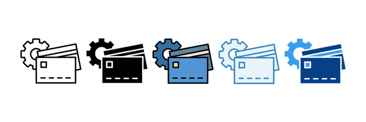 Debt Management  Icon Set Multiple Style Collection