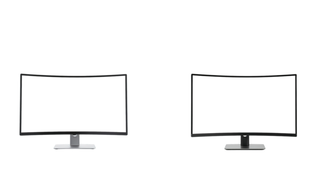 curved screen monitor png