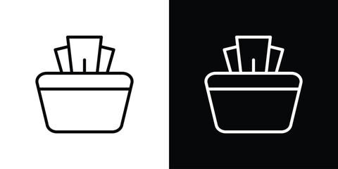 baby wipe icon. Simple thin line, outline vectors